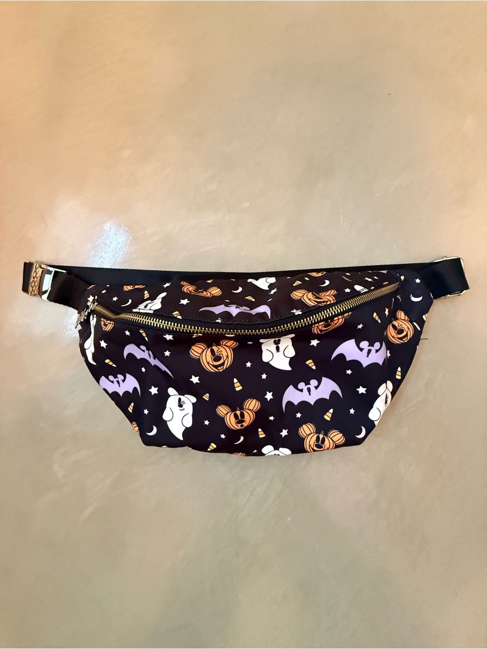 Cakeworthy disney Halloween mickey Print Black fanny pack